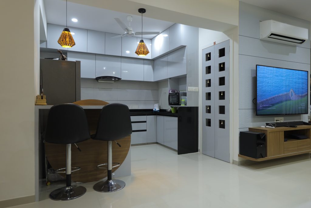 Luxurious interior design of 2bhk in vadodara | Sampoorna Design Studio